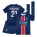 Paris Saint-Germain Lucas Hernandez #21 Barnkläder Hemma matchtröja till baby 2024-25 Kortärmad (+ Korta byxor) Billigt